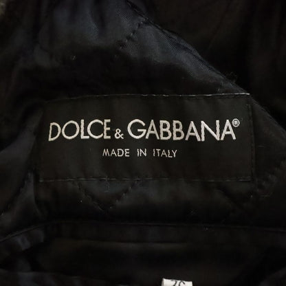Dolce & Gabbana Wool Knit Double Breasted Peacoat Jacket Gray