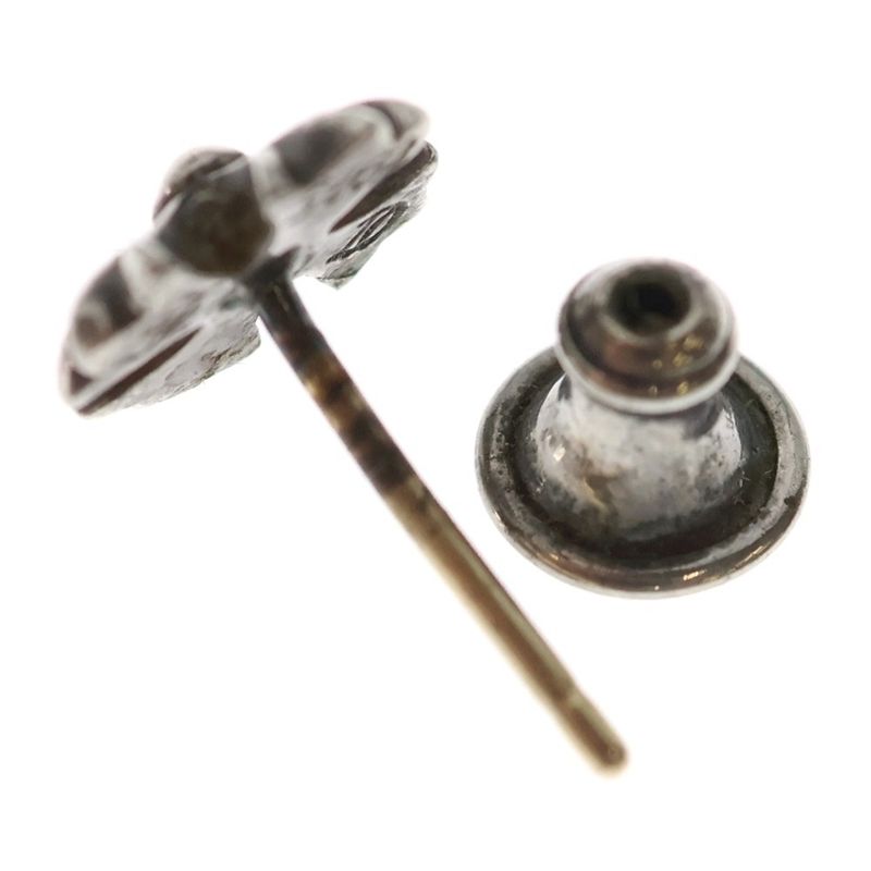 Chrome Hearts No2 CH Pls Plus Stud Earrings Silver