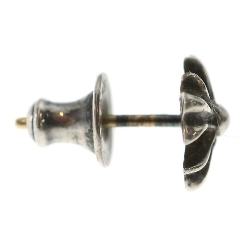 Chrome Hearts No2 CH Pls Plus Stud Earrings Silver