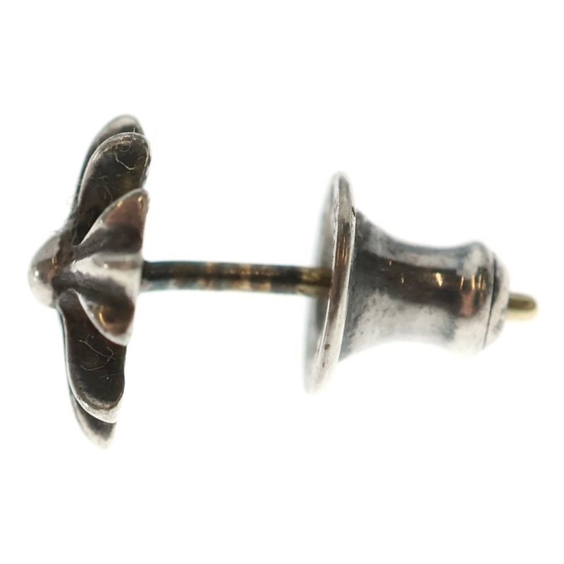 Chrome Hearts No2 CH Pls Plus Stud Earrings Silver