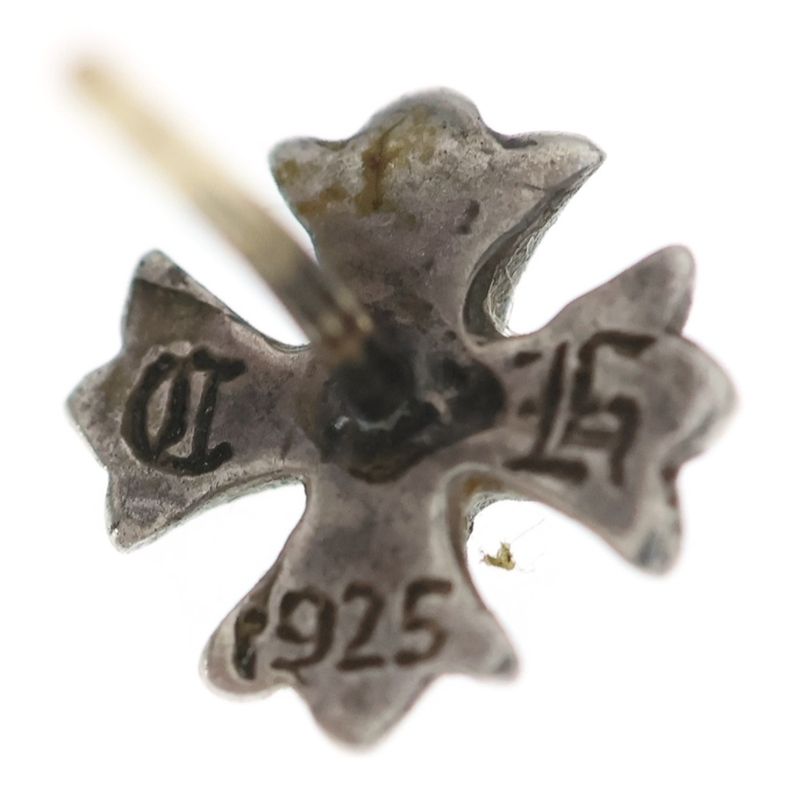 Chrome Hearts No2 CH Pls Plus Stud Earrings Silver