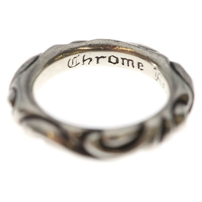 Chrome Hearts Scrl Band Scroll Ring Silver