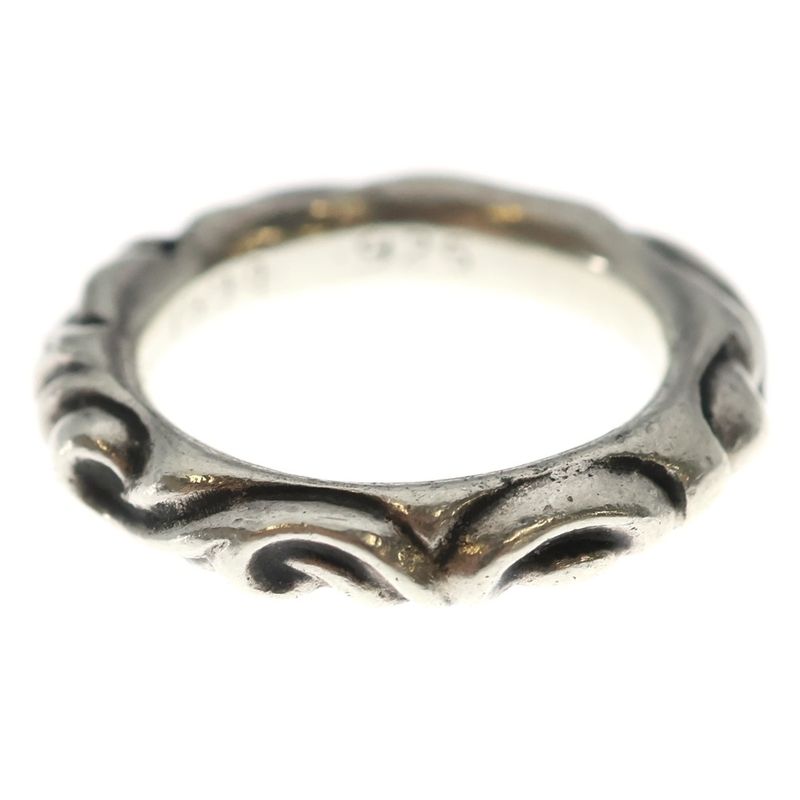 Chrome Hearts Scrl Band Scroll Ring Silver