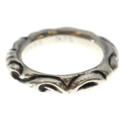 Chrome Hearts Scrl Band Scroll Ring Silver