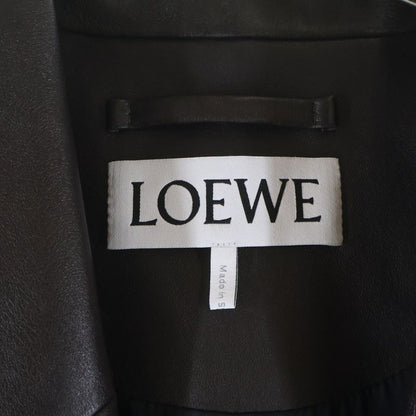 Loewe Pleated Coat in Nappa Lambskin Pressed