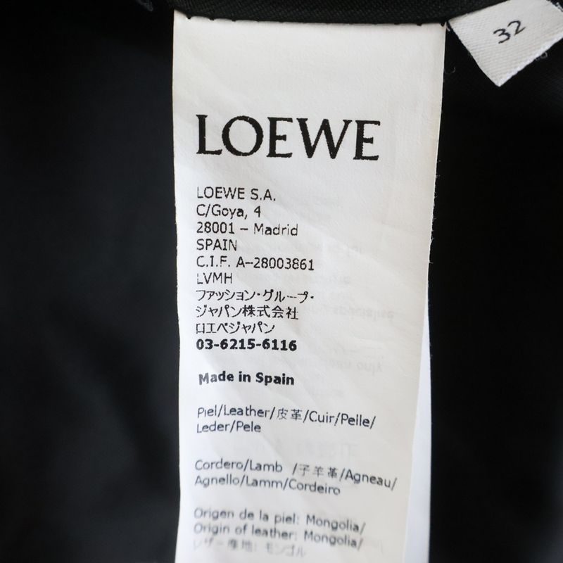 Loewe Pleated Coat in Nappa Lambskin Pressed
