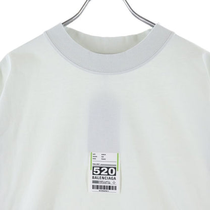 Balenciaga Flight Seal Logo Tee Front Shirt Light Blue
