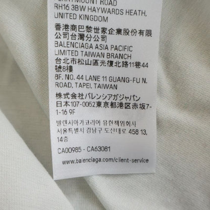 Balenciaga Flight Seal Logo Tee Front Shirt Light Blue