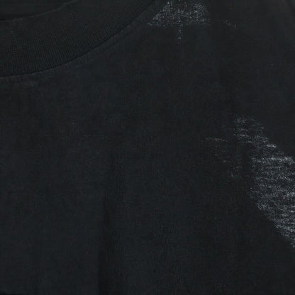 Balenciaga Logo Motif Emo T-Shirt Front Embroidery Crew Neck Short Sleeve