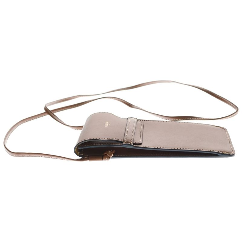 Celine Sunglasses Case Mini Shoulder Bag Brown Leather