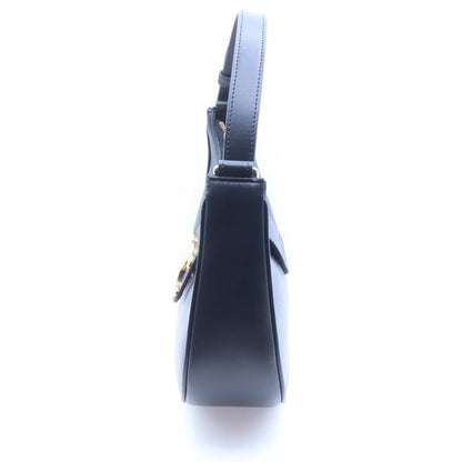 Celine Ava Triomphe Shoulder Bag Black Smoothie Fusskin