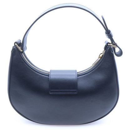 Celine Ava Triomphe Shoulder Bag Black Smoothie Fusskin