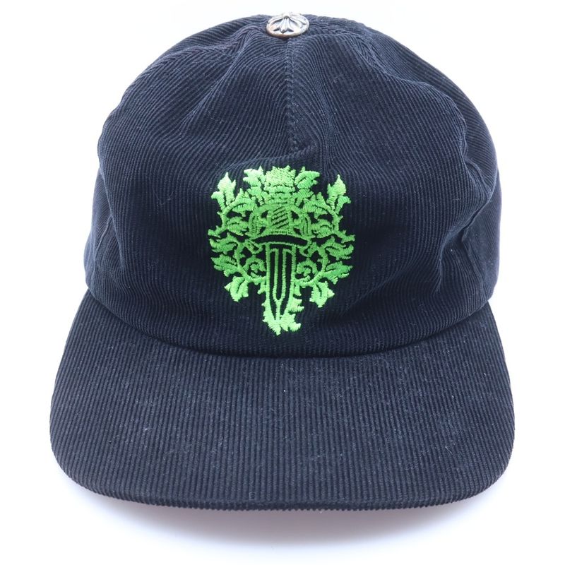 Chrome Hearts Vine Daga Embroidery Corduroy Trucker Cap