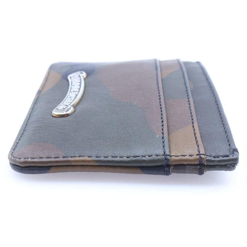 Chrome Hearts Double Side Leather Card Case Camo