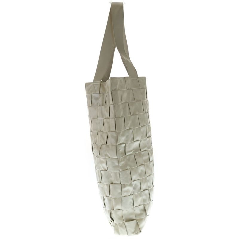 Bottega Veneta Intrecciato Tote White Leather