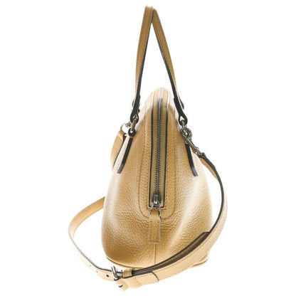 Gucci 2-Way Log Leather Shoulder Bag Beige