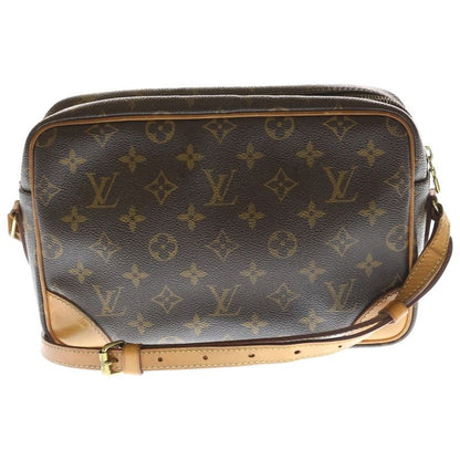 Louis Vuitton Monogram Trocadero Shoulder Bag Brown Leather Gold