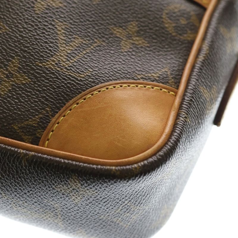 Louis Vuitton Monogram Trocadero Shoulder Bag Brown Leather Gold