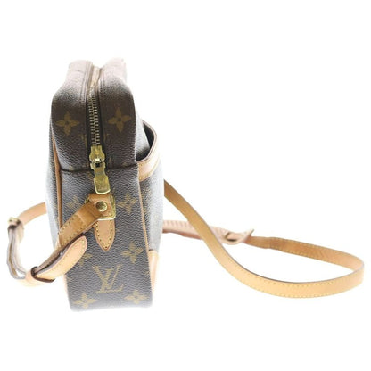 Louis Vuitton Monogram Trocadero Shoulder Bag Brown Leather Gold