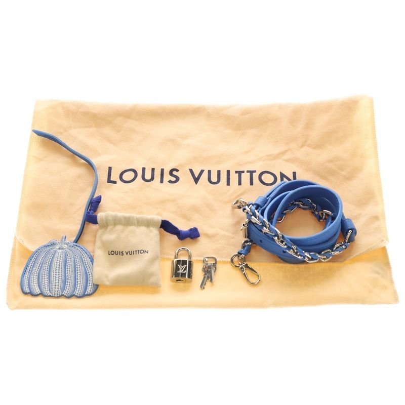 Louis Vuitton YK Speedy 20 Monogram Bag Yayoi Kusama Light Blue
