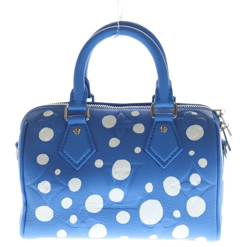 Louis Vuitton YK Speedy 20 Monogram Bag Yayoi Kusama Light Blue