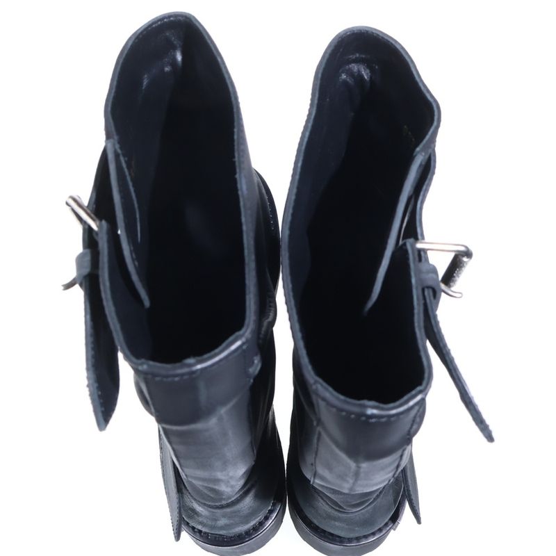 Balenciaga Venom Leather Long Boots Black