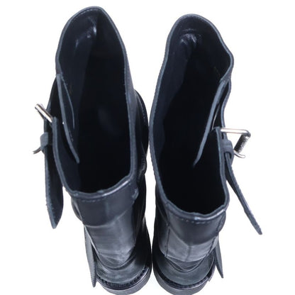 Balenciaga Venom Leather Long Boots Black