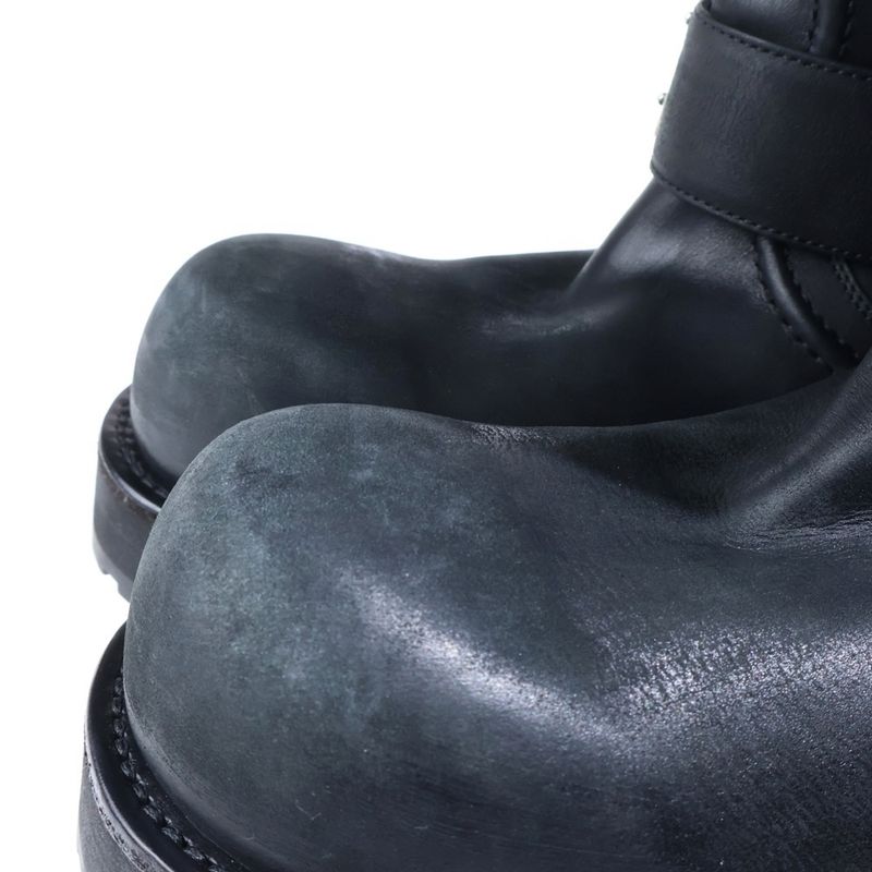 Balenciaga Venom Leather Long Boots Black