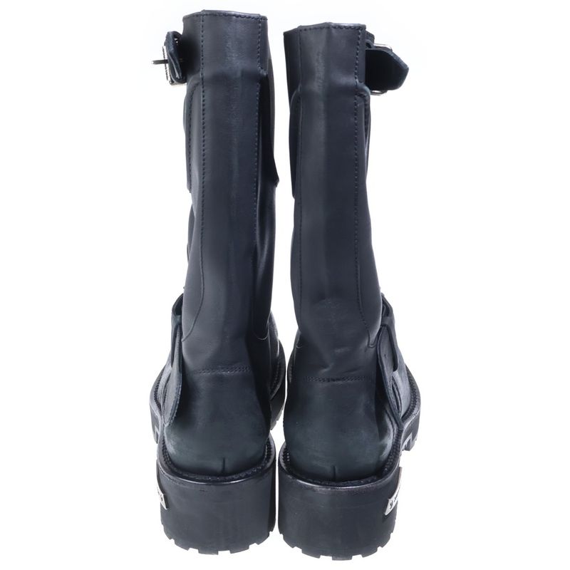 Balenciaga Venom Leather Long Boots Black