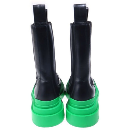 Bottega Veneta Tire Chelsea Boots Side Gore Black Green