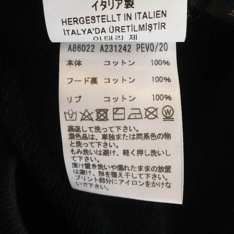 Versace Signature Medusa Logo Print Pullover Hoodie Black Sweater