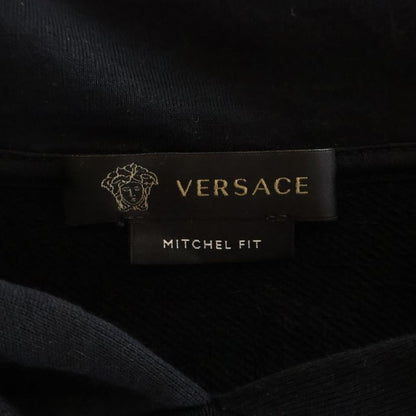 Versace Signature Medusa Logo Print Pullover Hoodie Black Sweater