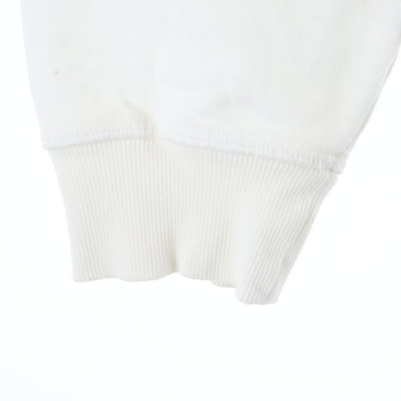 Dior Homme Front CD Logo Embroidery Crew Neck Sweatshirt White Sneaker
