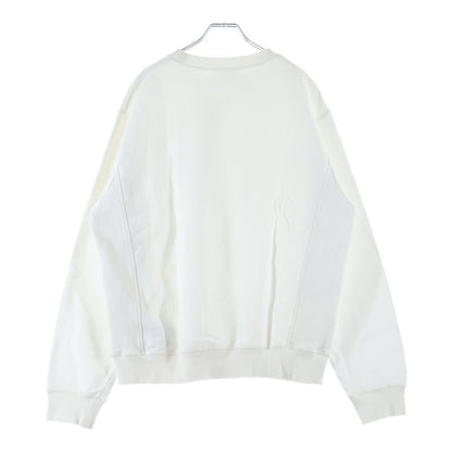 Dior Homme Front CD Logo Embroidery Crew Neck Sweatshirt White Sneaker
