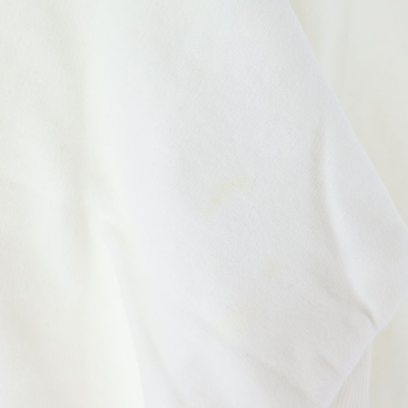 Dior Homme Front CD Logo Embroidery Crew Neck Sweatshirt White Sneaker