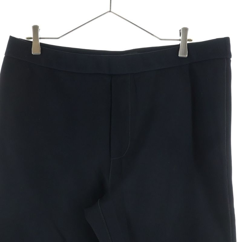 Prada Track Pants Rubber Triangle Logo Zip Easy Black