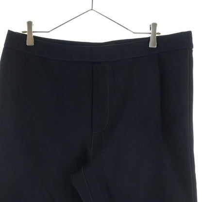 Prada Track Pants Rubber Triangle Logo Zip Easy Black