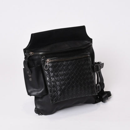 Bottega Veneta Intrecciato 2-Way Belt Bag Black Calfskin Gunmetal — view 3