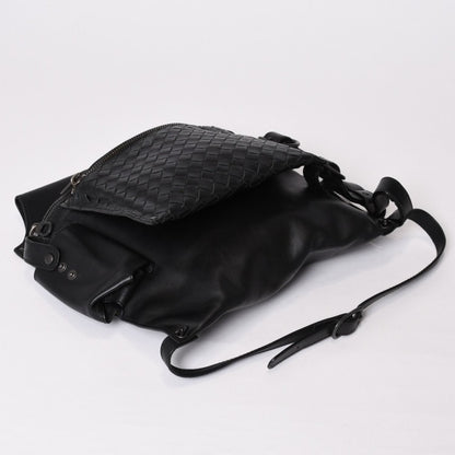 Bottega Veneta Intrecciato 2-Way Belt Bag Black Calfskin Gunmetal — view 7