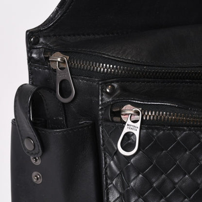 Bottega Veneta Intrecciato 2-Way Belt Bag Black Calfskin Gunmetal — view 5