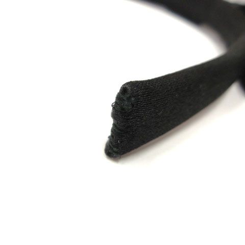Chanel Ribbon Headband Satin Black Hair