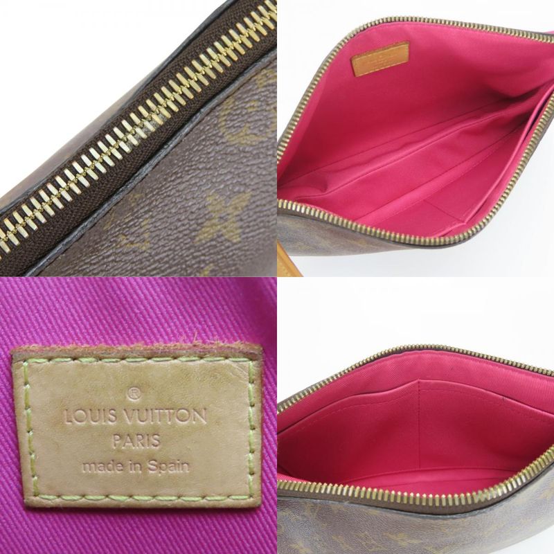 Louis Vuitton Shoulder Bag Loretta Monogram Leather Hot Pink Brown