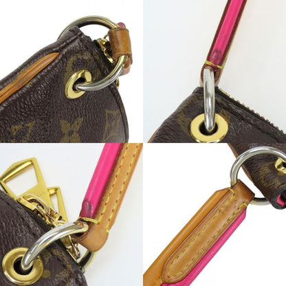 Louis Vuitton Shoulder Bag Loretta Monogram Leather Hot Pink Brown