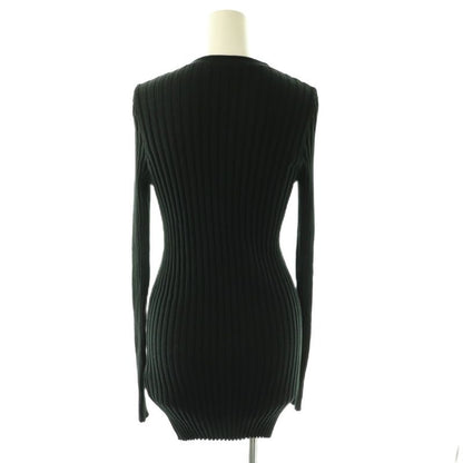 Dolce & Gabbana Cardigan Rib Knit V-neck 38 Black DF