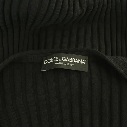 Dolce & Gabbana Cardigan Rib Knit V-neck 38 Black DF