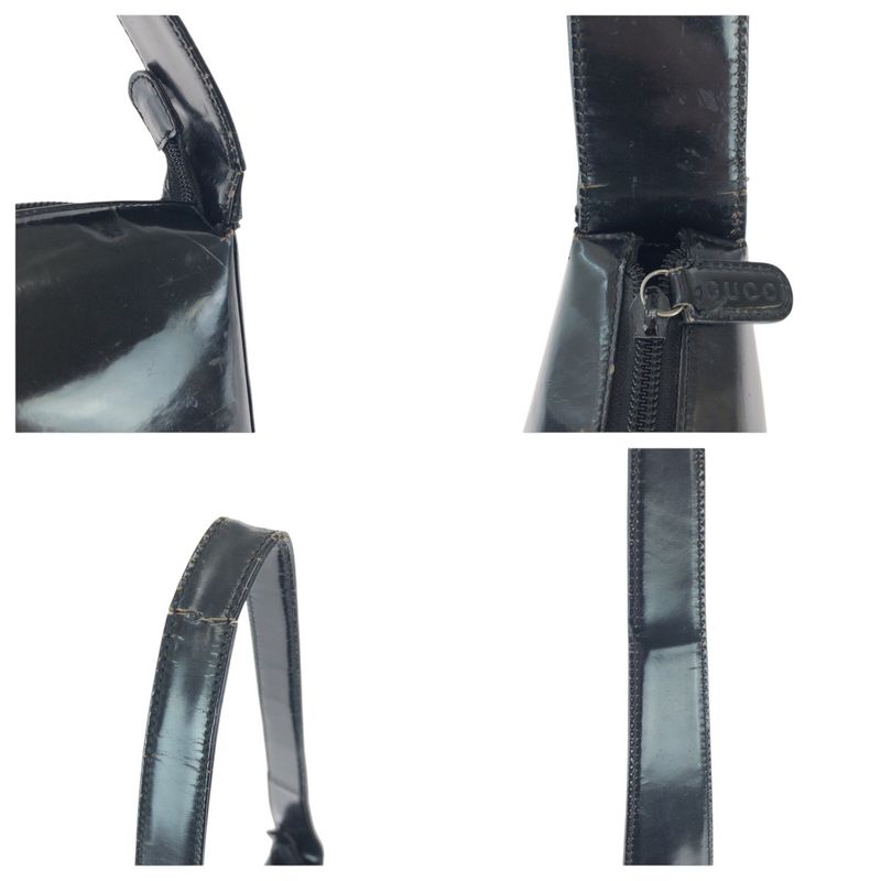 Gucci Interlocking Black Enamel 007 Shoulder Bag