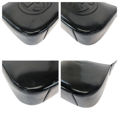 Gucci Interlocking Black Enamel 007 Shoulder Bag