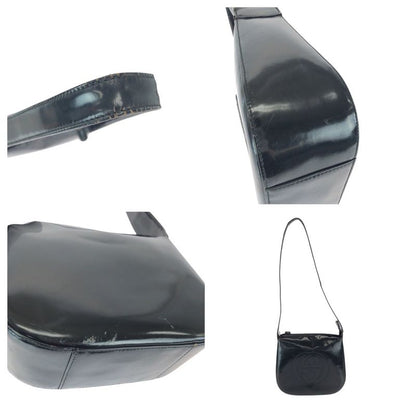 Gucci Interlocking Black Enamel 007 Shoulder Bag