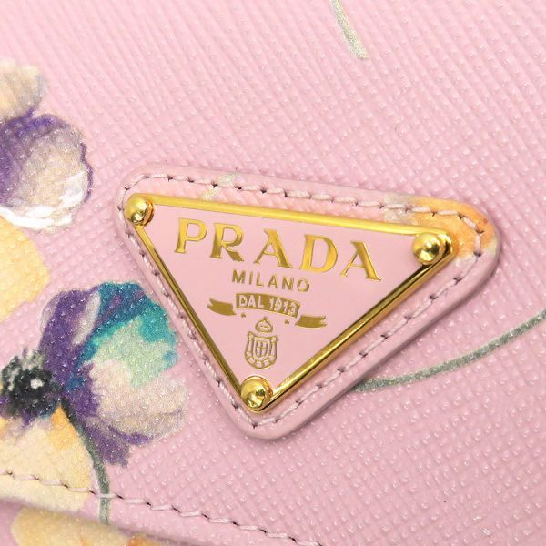 Prada Saffiano Triangle Wallet