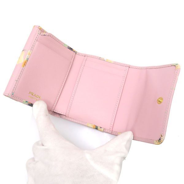 Prada Saffiano Triangle Wallet